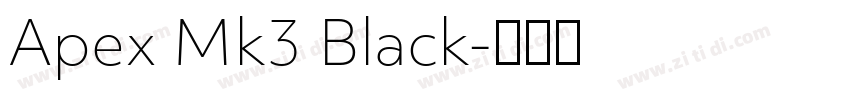 Apex Mk3 Black字体转换